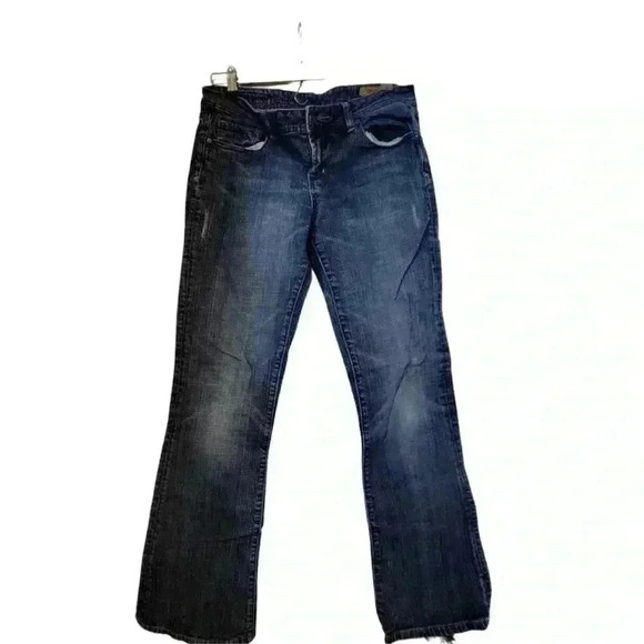 28.Seven7 jeans classic flare  medium wash size 33 - Picture 1 of 8